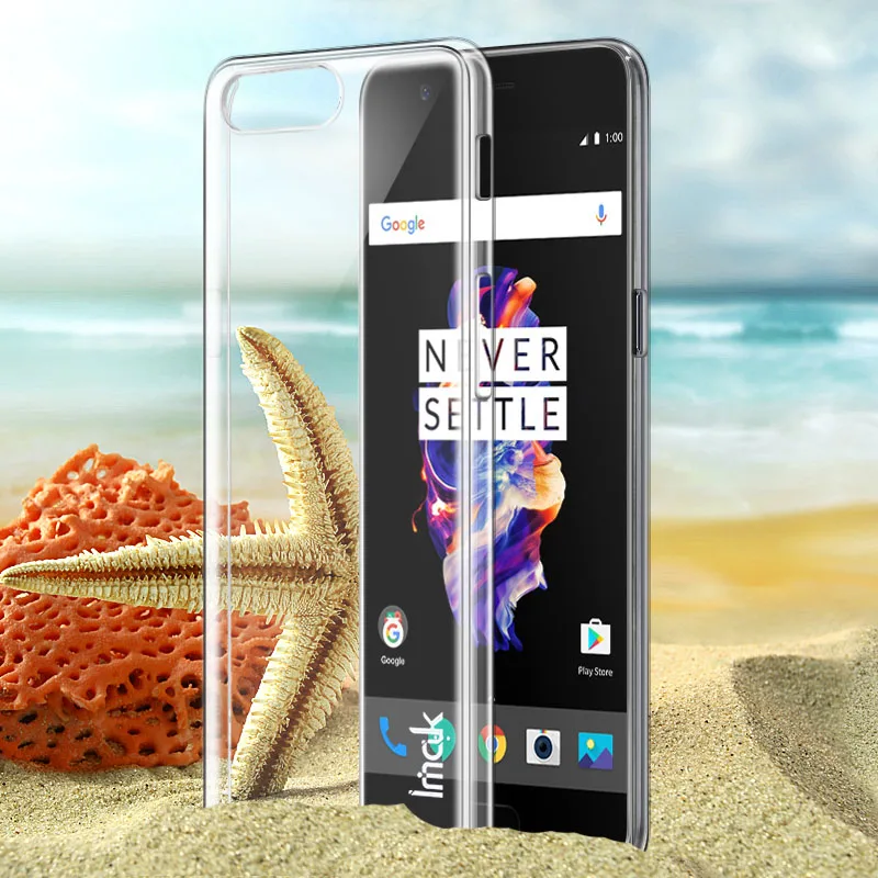 IMAK Crystal чехол II Ультра тонкий прозрачный ПК Жесткий Чехол для Oneplus 5/One Plus 5 A5000