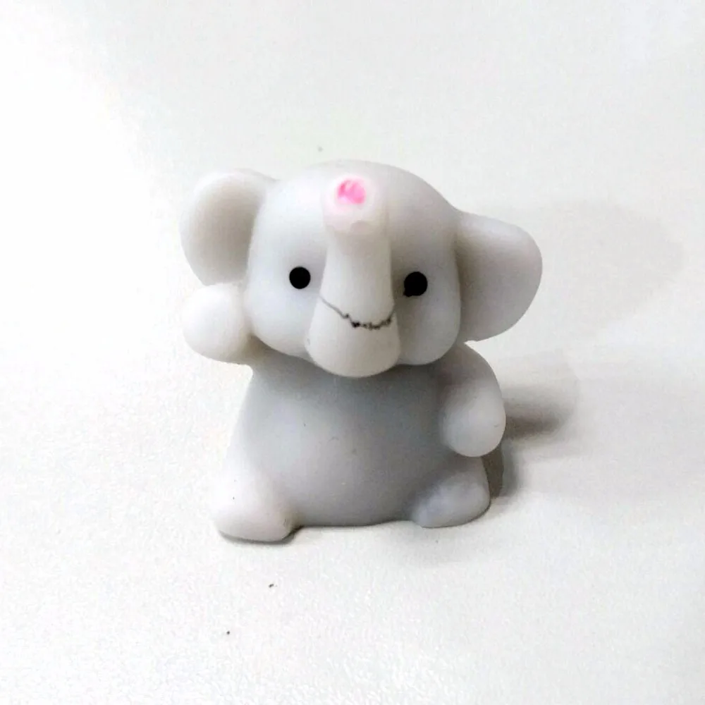 gray elephant Мини мягкое антистресс медленно поднимающееся Kawaii Mochi животное антистресс мягкое Исцеление забавное мягкое пресс для детей и взрослых снятие стресса - Цвет: gray elephant