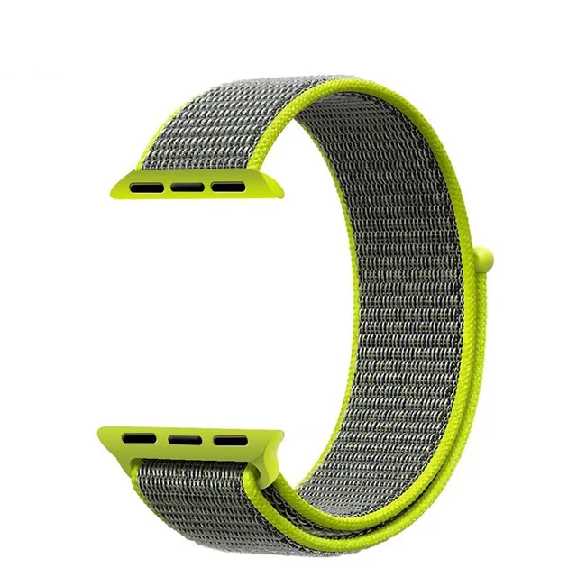 Нейлон спортивная петля ремешок для наручных часов Apple Watch, версии 44/40 мм 42 38 мм и нержавеющая сталь металлический корпус наручных часов iWatch, 4/3/2/1 крючок для браслетов и застежка-петля наручные Аксессуары для наручных часов