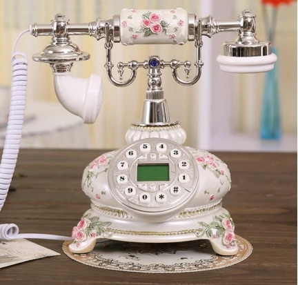 Модный античный телефон винтажный домашний телефон/синяя
