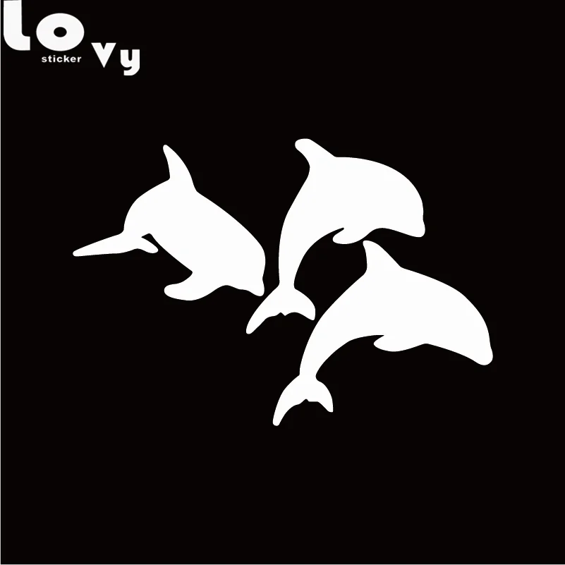 Виниловая настенная наклейка Dolphins креативная мультяшная Настенная Наклейка с