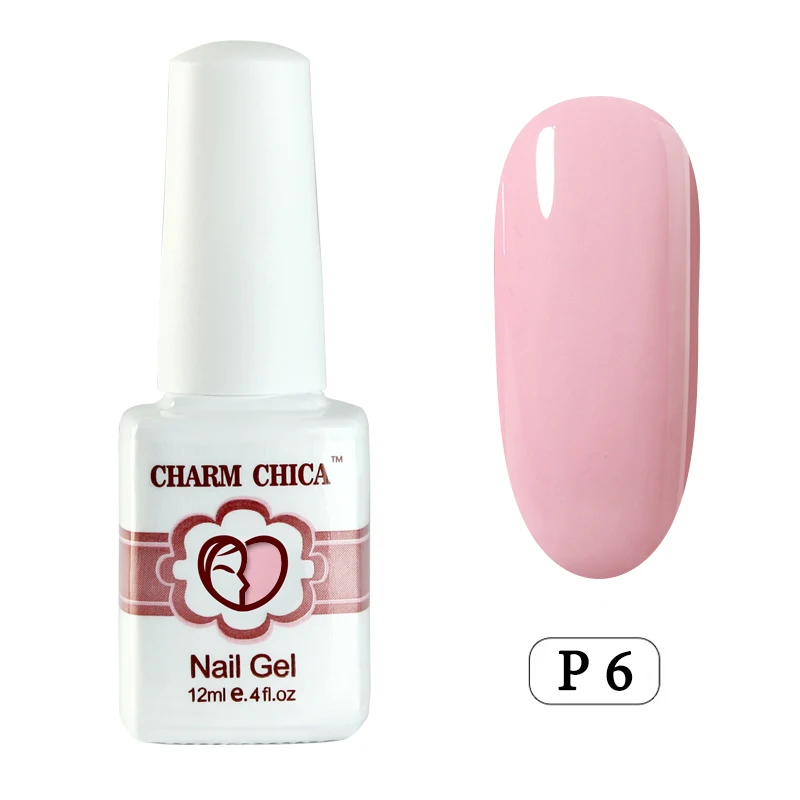 Шарм Чика ногтей Гель-лак 12 мл розовый цвет Soak Off УФ гель лак для Nail Art