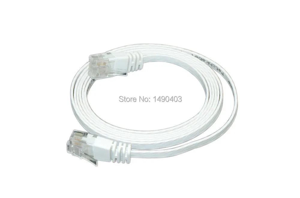 Высокопроизводительный 5 футов RJ45 Lan кабель белого цвета 32AWG полностью медный