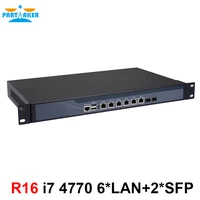 best quality network server firewall quad core i7 4770 with 8 ports 61000m 82574l gigabit nics 2 intel 82599es sfp