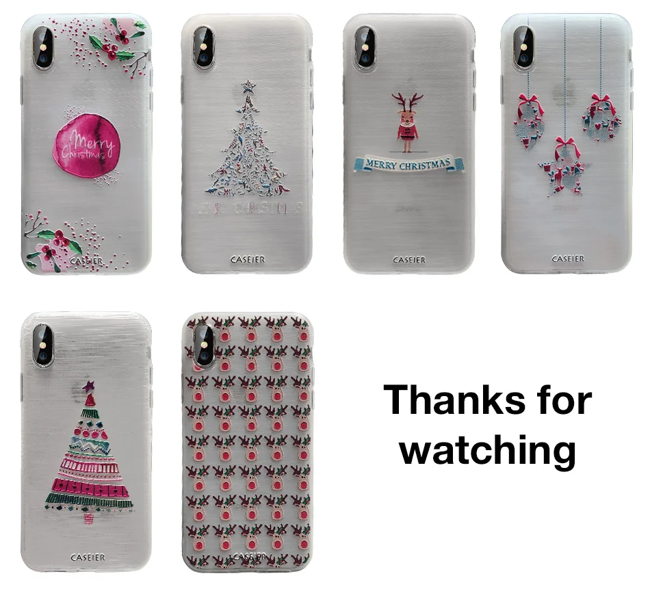 CASEIER чехол на айфон для iPhone 7 6 XS Max новогодний прекрасный Рождественский чехол на айфон для iPhone 7 8 XR XS Max год мягкий чехол TPU чехол на айфон 7 дляч ехол на айфон 7 8 6 6s Plus XR 5s Capinhas