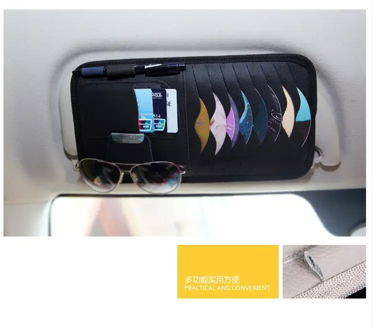 1 шт. автомобильный козырек CD DVD держатель для карт клипер FIAT viaggio Ottimo 500 500L Uno idea