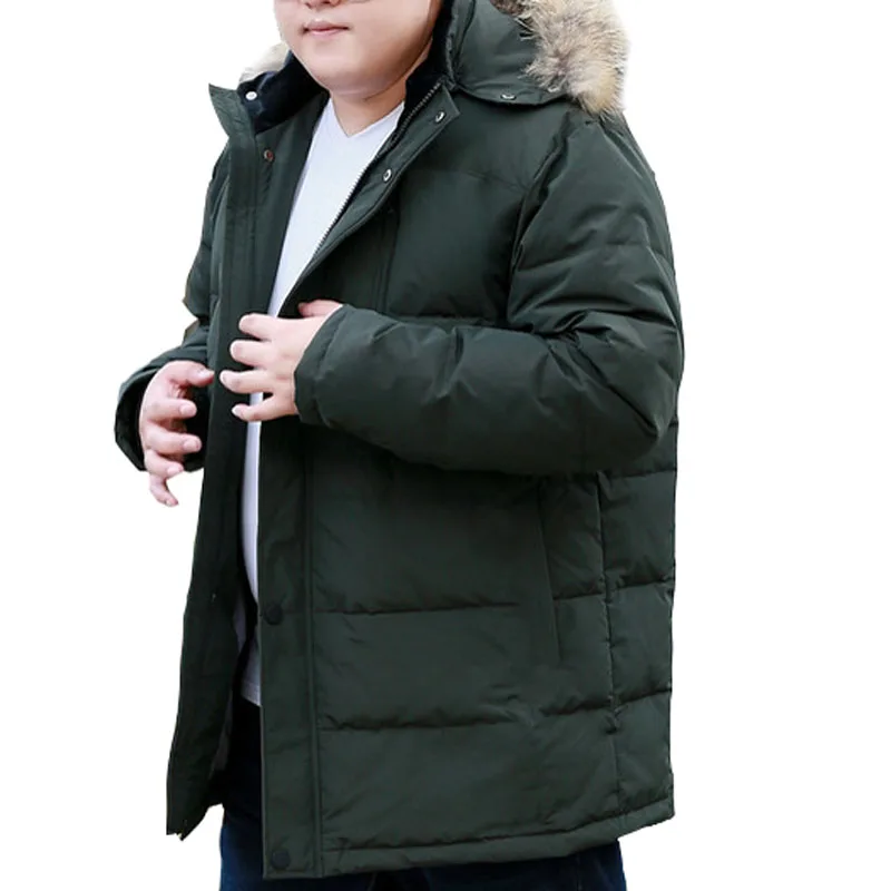 MFERLIER осенне-зимние мужские пуховики 5XL 6XL 7XL 8XL 9XL 10XL Бюст 170 см размера плюс для холодной погоды зимой