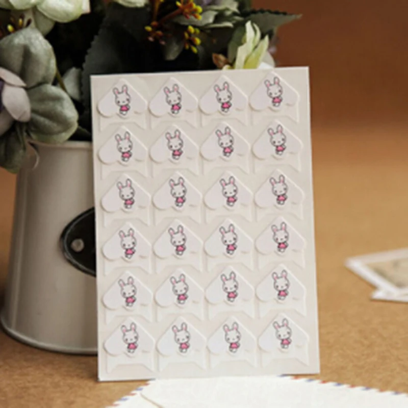 24 шт DIY мультфильм милые животные уголок бумажные наклейки для фотоальбомов