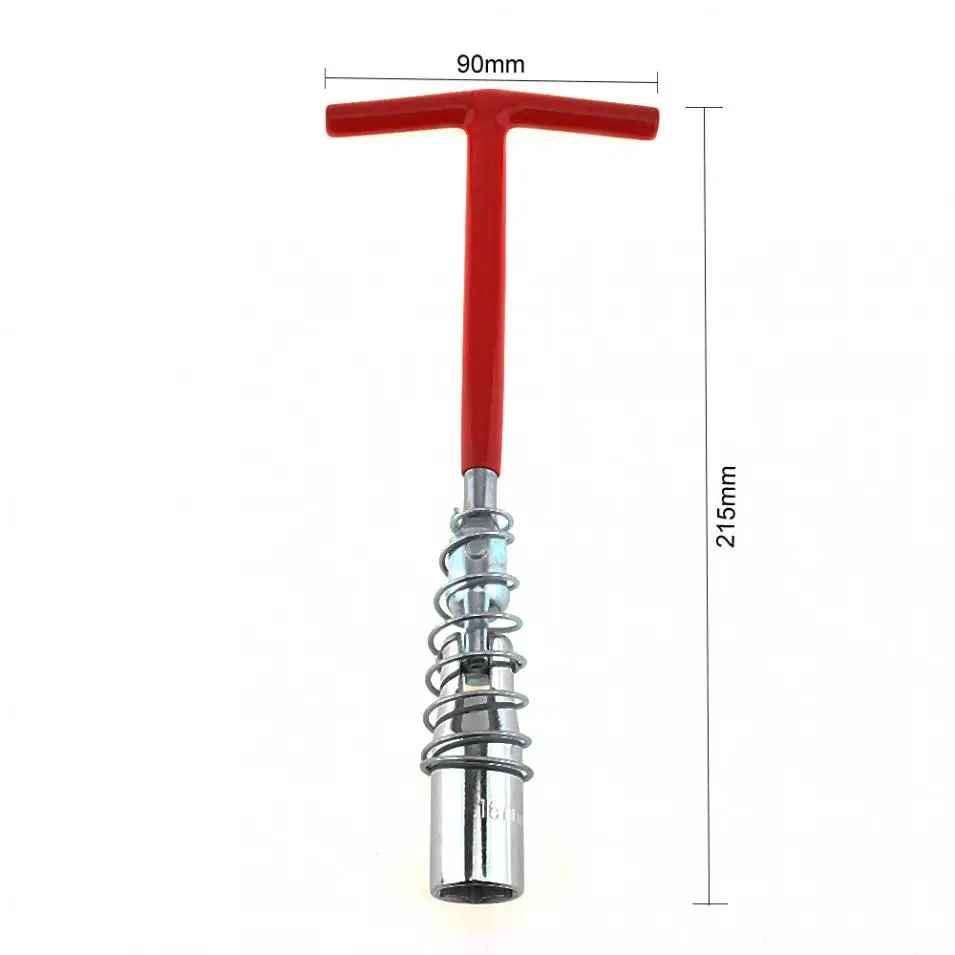 Universal 16mm T-Handle Spark Sleeve Socket Wrench Spanner Hand Tools with Spring and Galvanized Surface for Car Repair | Инструменты