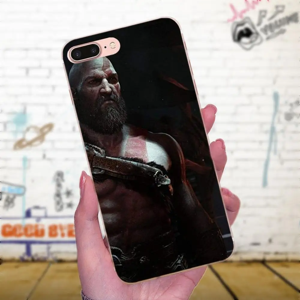 Мягкий с рисунками из ТПУ для Huawei P7 Honor 4C 5A 5C 5X6 6C 6A 6X7 7X8 9 V8 V10 Y3II Y5II Y6II G8 Play Lite God Of War -