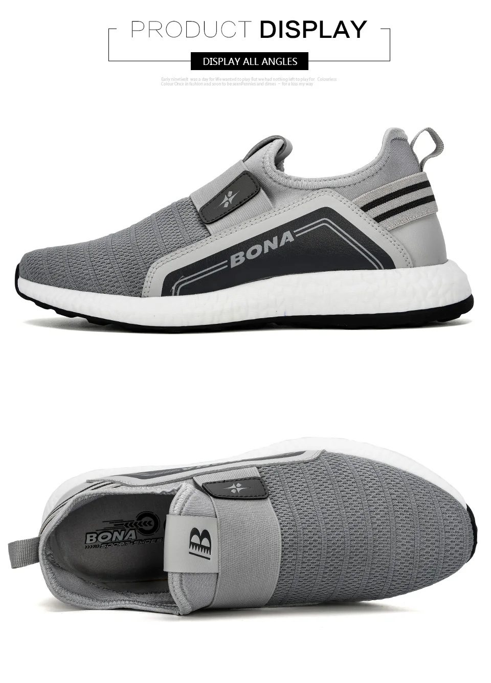 BONA/Новинка года; популярные мужские кроссовки; Легкие дышащие; Zapatillas; мужская повседневная обувь из сетчатого материала; модная мужская обувь; zapatos hombre