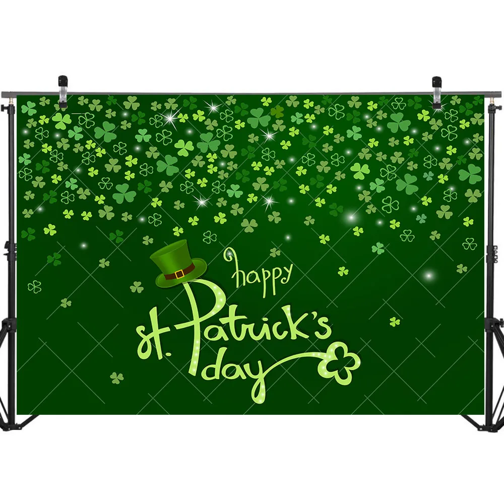 Фотофон NeoBack с изображением Дня Святого Патрика зеленый шамрок Детские Вечерние