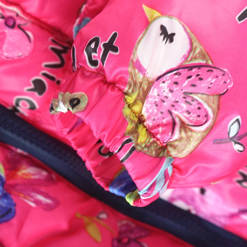 Winter Girls Jackets &amp Coats Boys Graffiti Parkas Hooded Cute Baby Girl Outerwear Cartoon Animals Children Clothing Kids | Детская