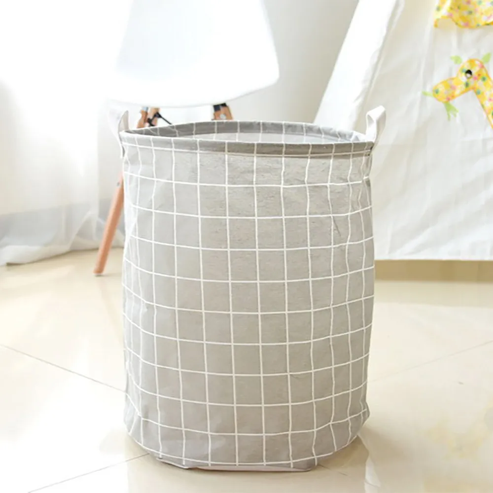 Ведро для хранения Складная корзина белья Водонепроницаемая тканевая грязной