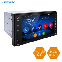 leewa 7inch short case android 6 0 quad core car media player with gps navi radio for toyota universal 2din rav4corollahilux