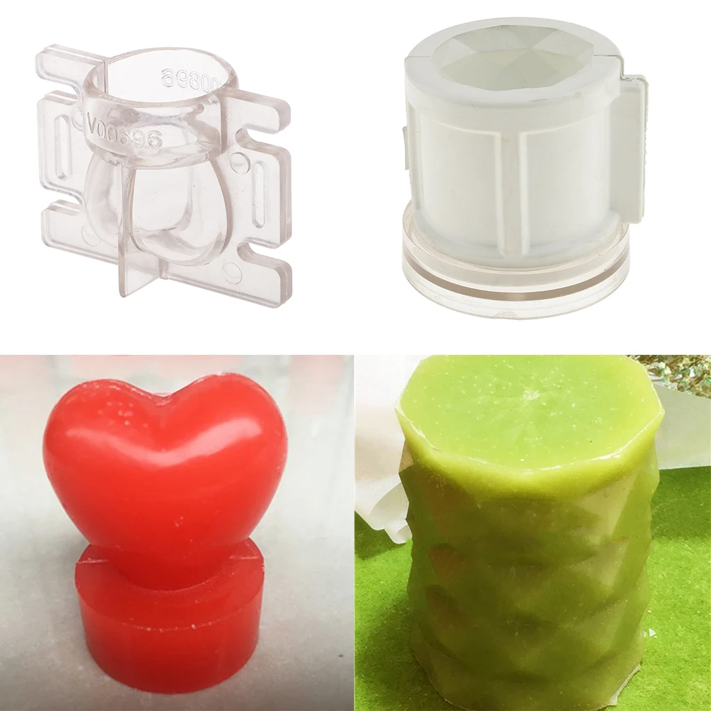 2 шт. Пластиковые смешанные формы свечи пресс-формы для DIY изготовления свечей