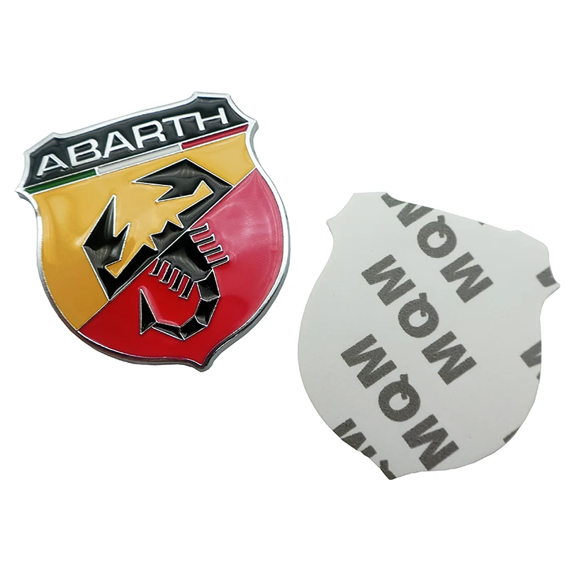 1PCS car sticker 3D Metal Scorpion Shape Emblem Badge Sticker For Fiat Abarth VW Renault Car Door Fender Trunk Rear Decor | Автомобили и
