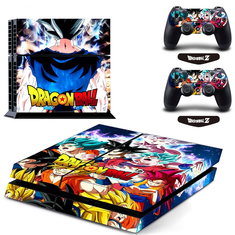 ARRKEO Dragon Ball Супер Сон Гоку виниловая Обложка Наклейка PS4 кожа для sony playstation 4 консоль и 2 контроллера Защитная Наклейка