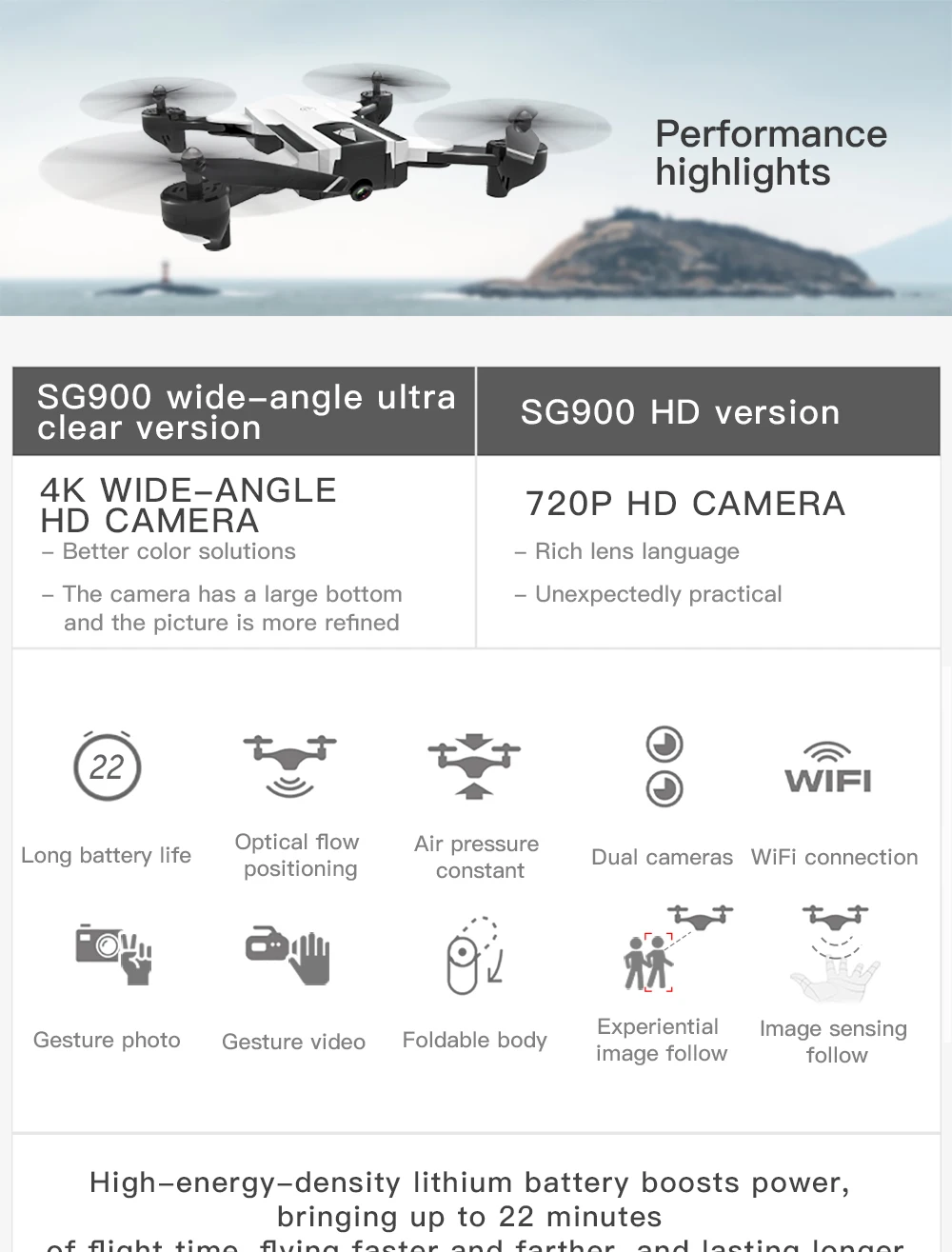 Профессиональный 4K HD камера Дрон двойная камера FPV Wi-Fi RC Дрон фиксированная точка высота удерживайте за мной Дрон Квадрокоптер Летающий 20 минут