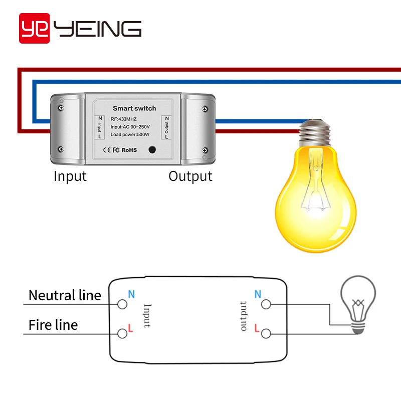 Беспроводной Touch Smart наклейка для выключателя света общий дом модификации Diy
