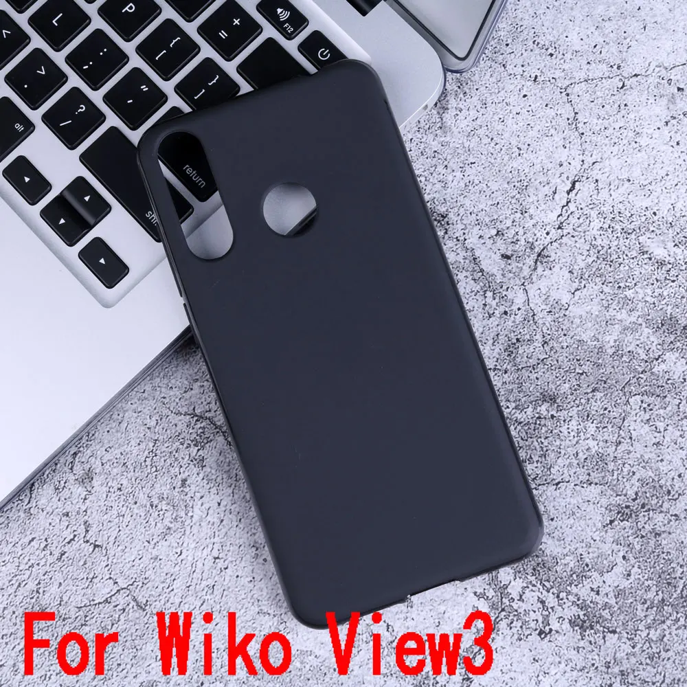 Чехол для Wiko View 3 View 3 Pro Y60 View 3 Lite, матовый чехол для телефона, мягкий силиконовый кошеек из ТПУ, противоударный черный чехол для телефона Wiko