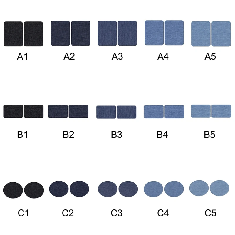 Горячая 2 шт джинсовый кусок клей патч одежда для украшения джинсов Патчи ремонт