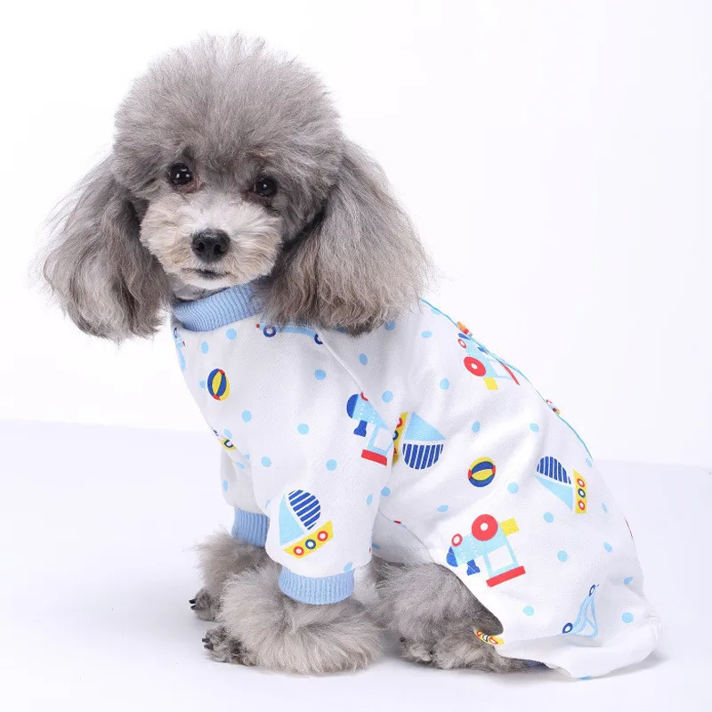AHUAPET Clothing For Dog Jumpsuit Vest Pajamas French Bulldog Puppy Clothes Costumes Cotton Hot Sale Animal Supplies | Дом и сад