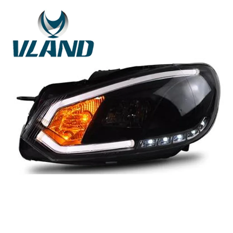 Автомобильная головная лампа VLAND для Golf MK6 For2008 2009 2010 2011 2012 2013 светодиодная R20