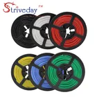 10 метров 32,8 футов 24AWG гибкий резиновый силиконовый провод луженая медная линия PCB DIY электронный кабель 10 цветов для выбора от