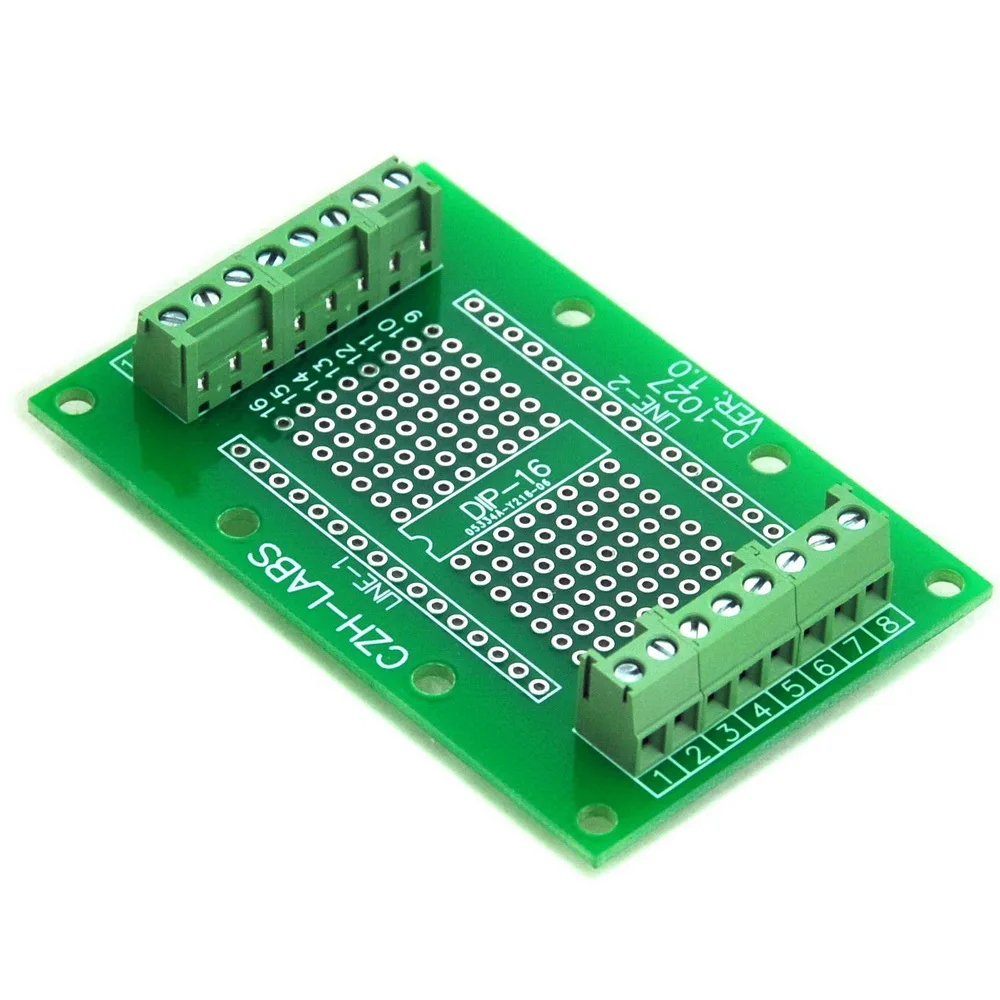 Компонент DIP 16 для винтовой клеммной колодки платы адаптера DIP16 PCB.|terminal