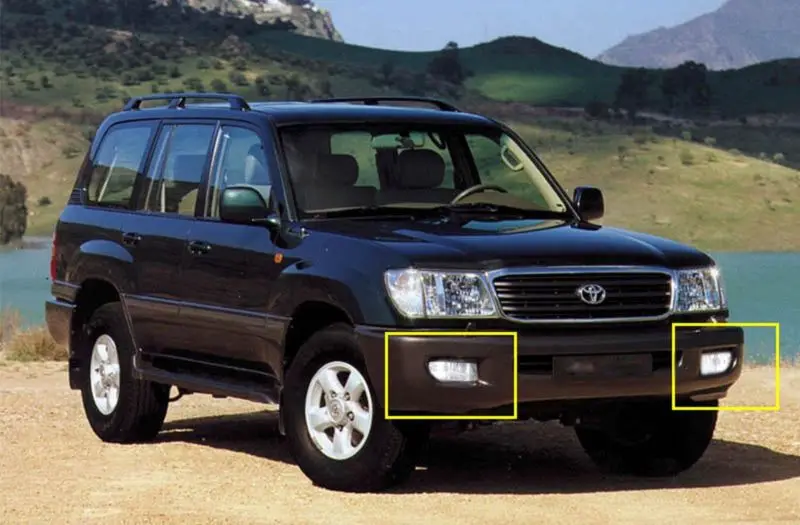 ANGRONG 2 шт для Toyota Land Cruiser Amazon 1998-2007 передние противотуманные свет с 30 W HB4 светодиодный лампы