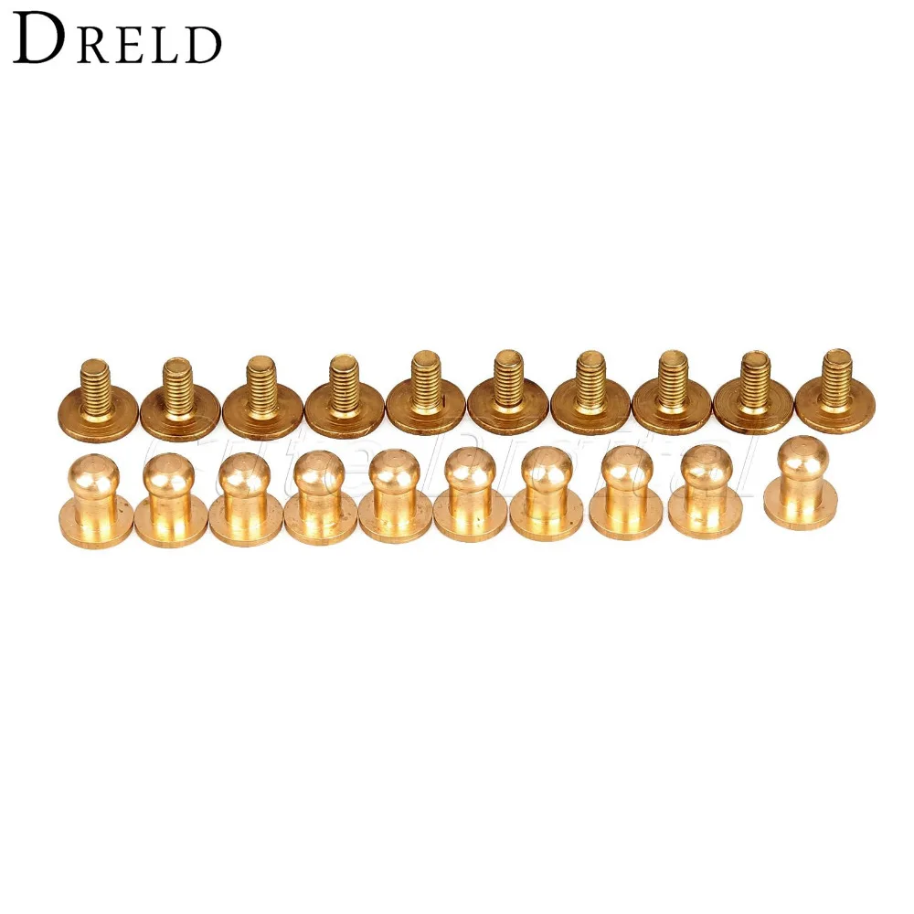 20 шт 6 мм кожи с декоративными пуговицами для изготовленные на заказ конвейерные