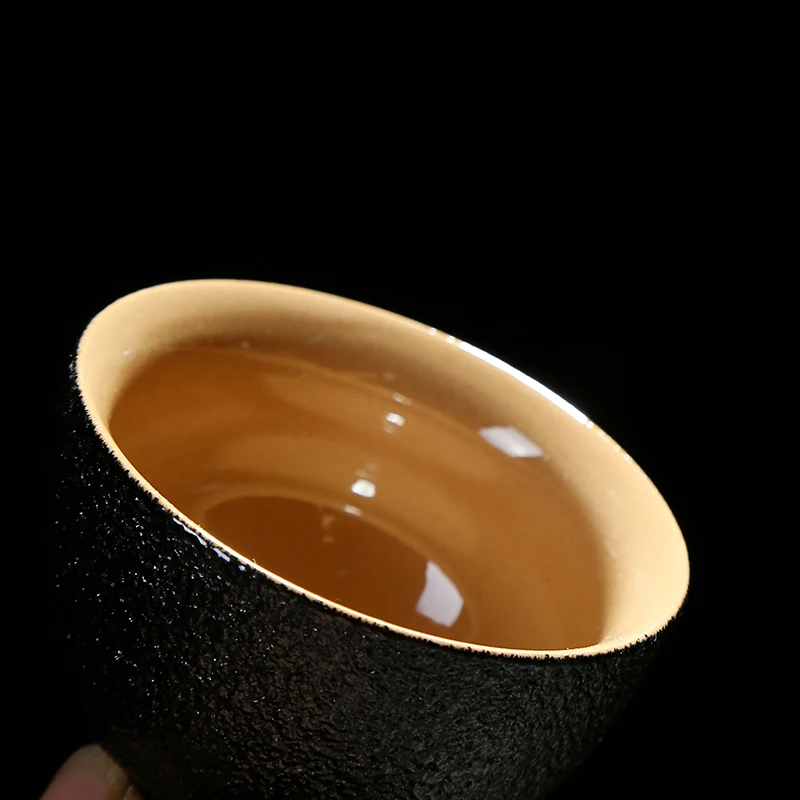 2 шт./лот 55MLJapanese-style винтажная Черная Керамическая грубая керамическая домашняя