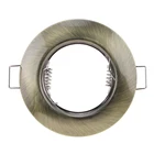 Новый дизайн, Круглый Встраиваемый светодиодный потолочный светильник, установочный светильник MR16 GU10, металлический держатель, рамка, светодиодный светильник для точечного светильника, светодиодный светильник