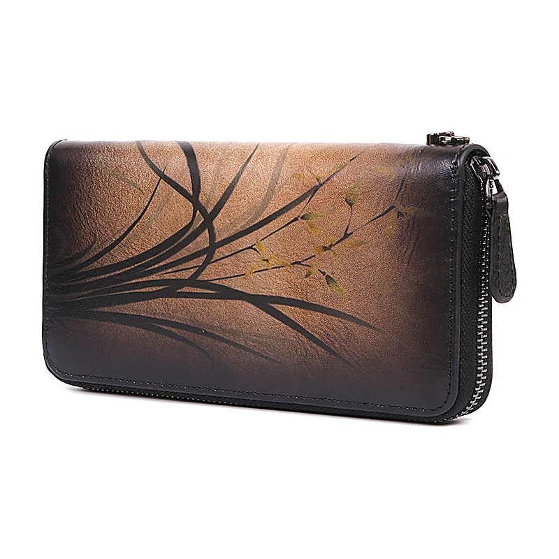 Южная гусь женские кошельки из натуральной кожи в винтажном стиле с длинной