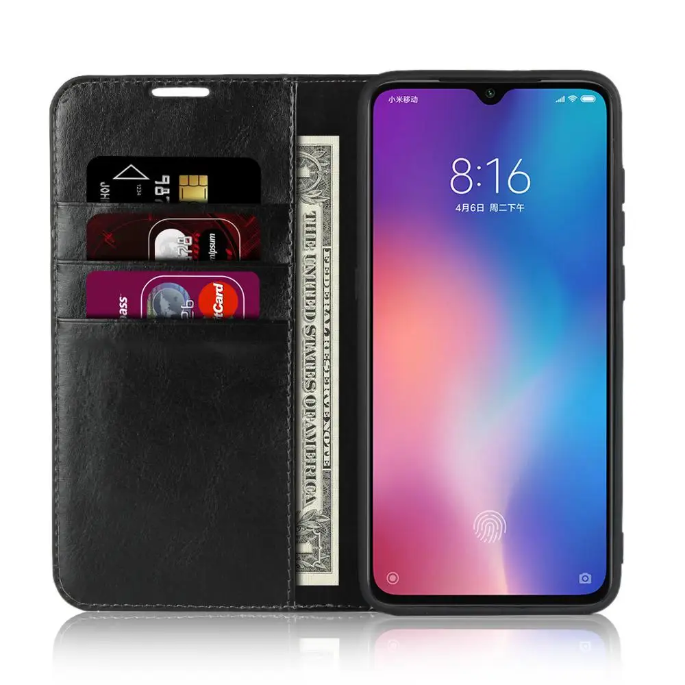 Чехол-книжка из натуральной кожи для Xiaomi Mi 5 5A 5X 6 Plus 8 MI8 SE | Мобильные телефоны и