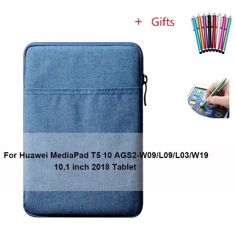 For Huawei T5 10 Чехол для планшета huawei MediaPad Media Pad T3 T5 10 Honor Pad 2 9,6 AGS-W09 L09 AGS2-W09 L09 чехол из закаленного стекла+ ручка - Цвет: For Huawei T5 10