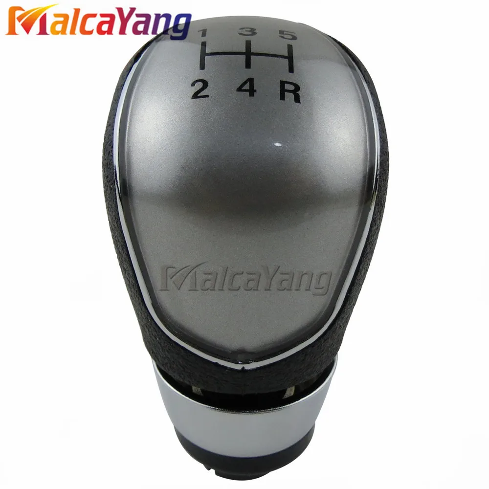 Silver 5 Speed Черный, серебристый цвет 5 Шестерни 6 Скорость механическая коробка передач ручная Шестерни Stick рукоятка рычага переключения передач для Ford Focus Mondeo MK3 S-MAX C-MAX Mustang Galaxy Fiesta MK6 - Название цвета: Silver 5 Speed