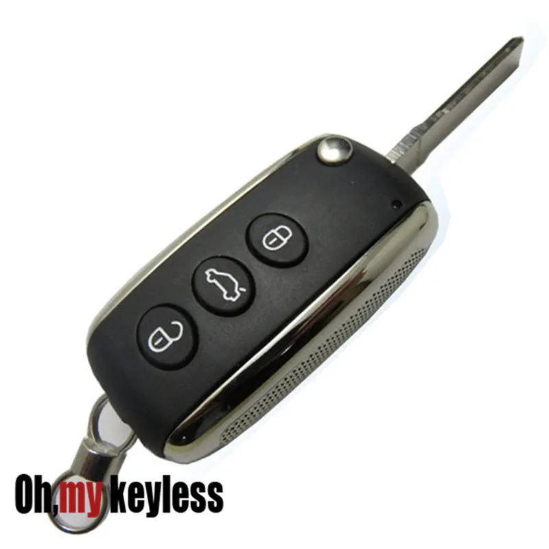 5pcs/lot Good quality 3 button key for bentely flip remote control shell replacement case | Автомобили и мотоциклы