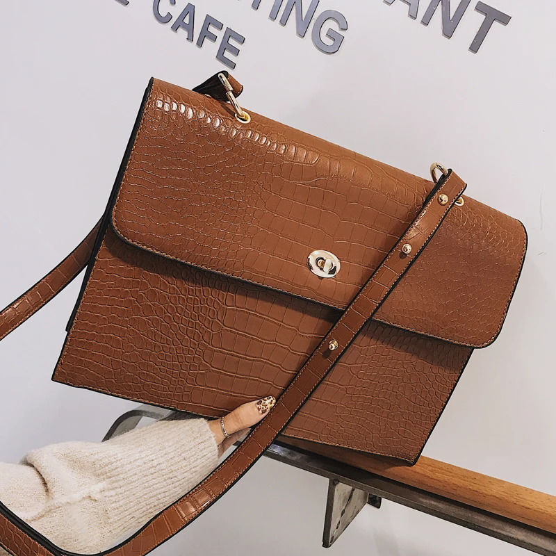 Европейская мода женская большая сумка тоут в ретро стиле новая из искусственной