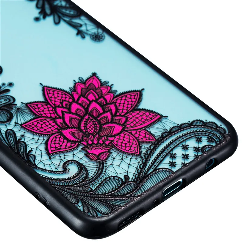 Чехол для Huawei Honor 8 Pro силиконовый чехол телефона V9 кружевной с цветком розы |