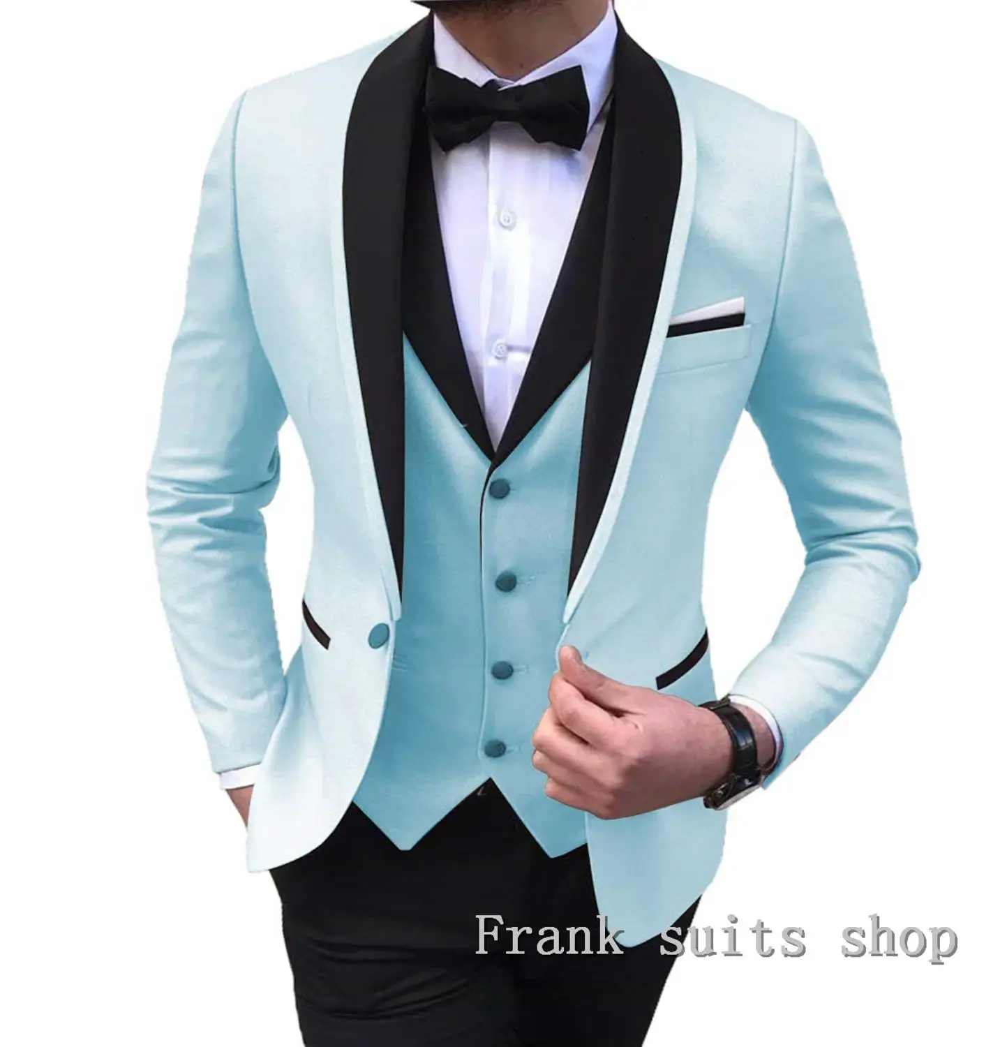 as picture Последние конструкции пальто брюки розовый мужской костюм Slim Fit смокинг жениха 3 шт под заказ свадебные костюмы блейзер набор - Цвет: as picture