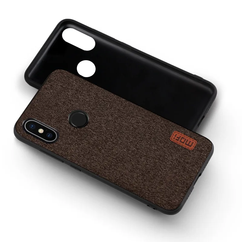 coffee Xiaomi Mi 6x чехол xiaomi 6x задняя крышка силиконовый край ткань Защитный чехол coque capas MOFi xiaomi Mi A2 чехол - Цвет: coffee