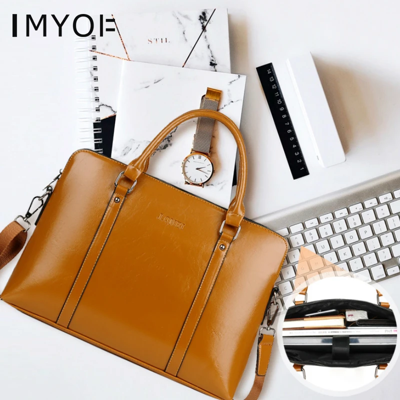 Винтажные женские Сумки из искусственной кожи для ноутбука деловой портфель