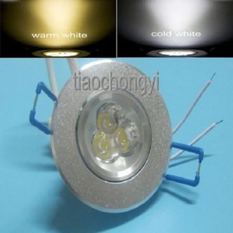 Встраиваемая потолочная Светодиодная лампа 3 Вт точечный светильник теплый