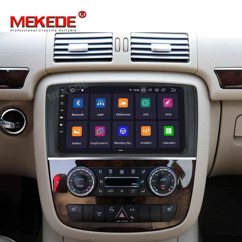 " ips четырехъядерный 1 din Android 9,0 автомобильный dvd-плеер gps стерео радио для Mercedes Benz R Class W251 R280 R300 R320 R350 с wifi