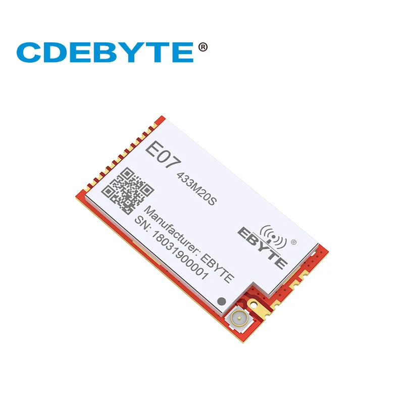 E07 433M20S CC1101 20 дБм 433 МГц Печать отверстие IPEX антенна CDEBYTE 100 мВт SMD беспроводной IoT