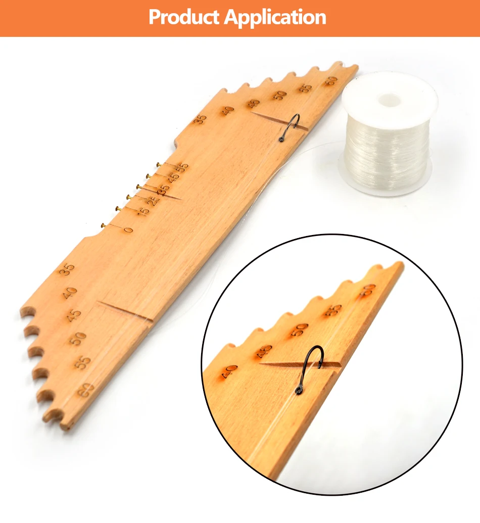 MNFT суб-линия измерительная линия доска винтажная Wooden35-60cm деревянная леска измерительная доска