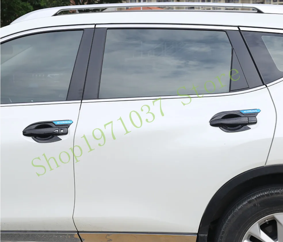 Автомобильные карбоновые волокна для Nissan X trail 2014 2019 крышка ручки/крышка крышки
