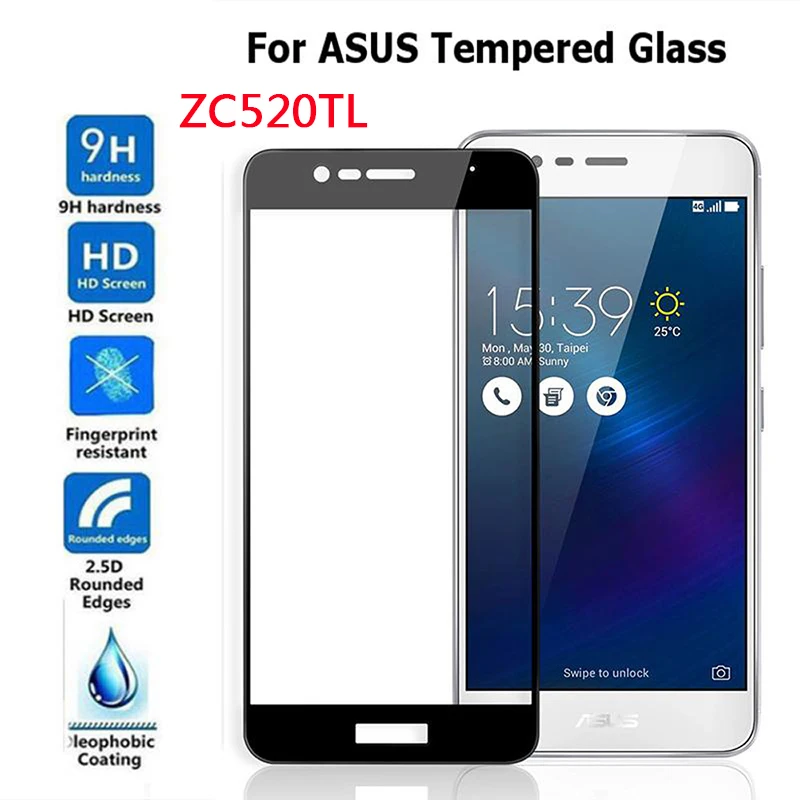 Полностью покрывающее закаленное Стекло для ASUS Zenfone 3 MAX ZC520TL ZC 520 TL Max3 X008D X008 чехол